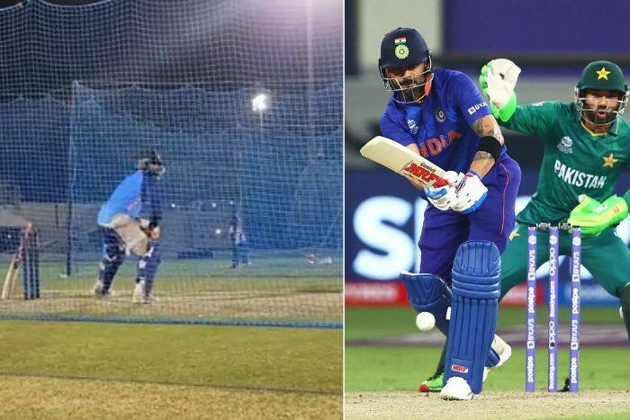 watch indian players sweat in the nets before the match against pakistan