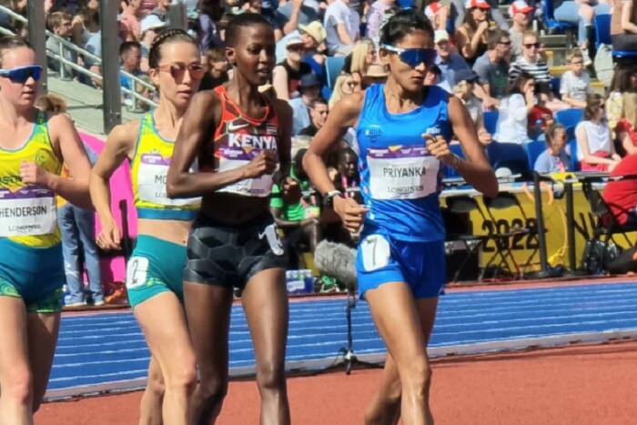 Priyanka Goswami clinches silver in women’s 10,000m race walk
