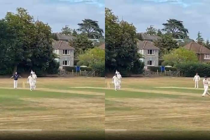 Watch: Umpire Signals Wide While Batter Gets Caught In One Of The Most Bizarre Yet Hilarious Incident