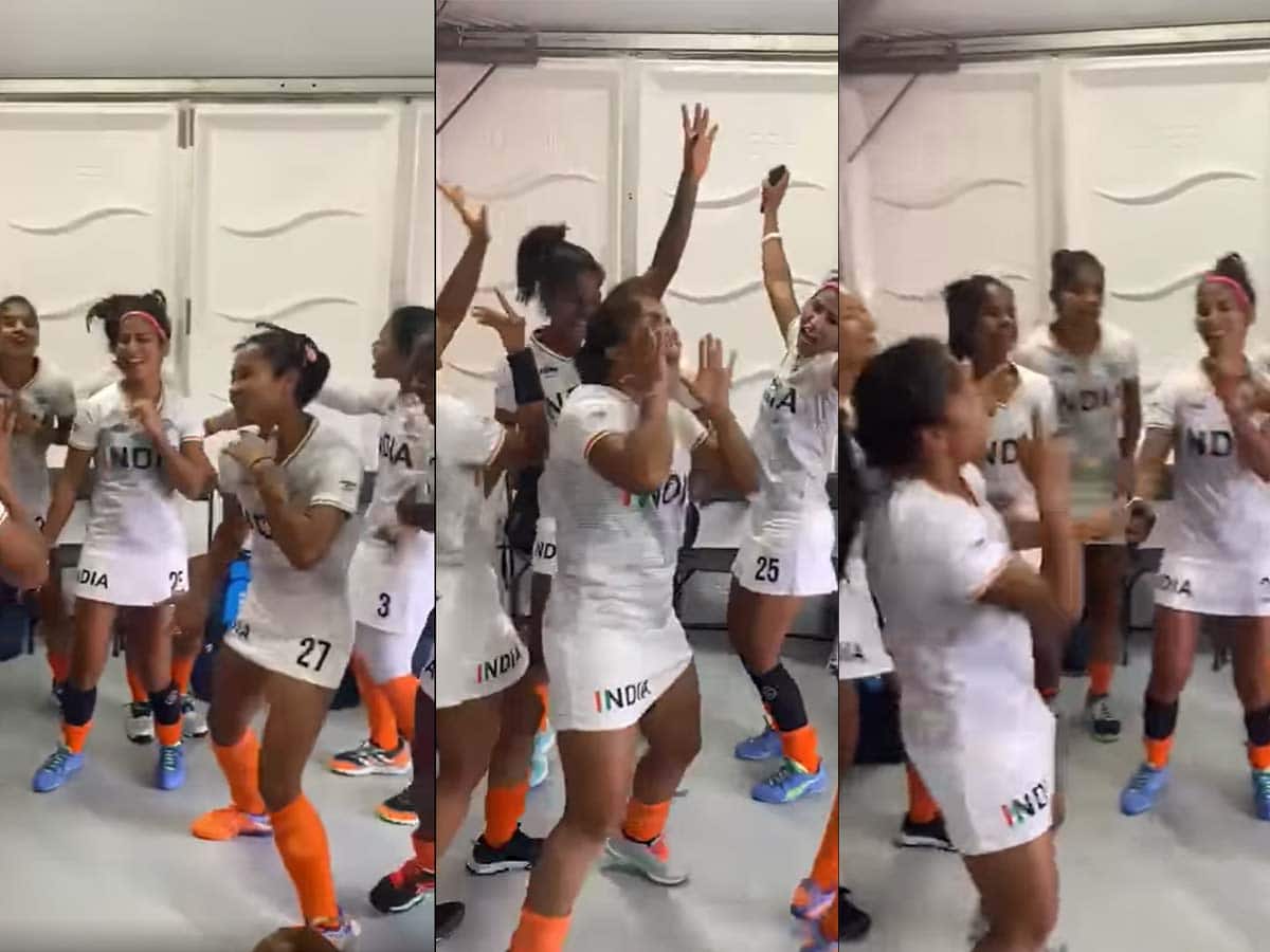 watch video how indian women hockey team celebrated after beating new zealand to win bronze medal at cwg 2022