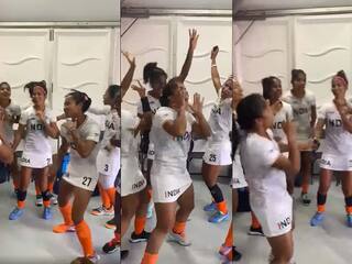 watch video how indian women hockey team celebrated after beating new zealand to win bronze medal at cwg 2022
