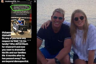 'Do You Have Any Respect For Dad?'- Warne's Daughter Lashes Out At Channel 9 For Planning Cricketer's Biopic