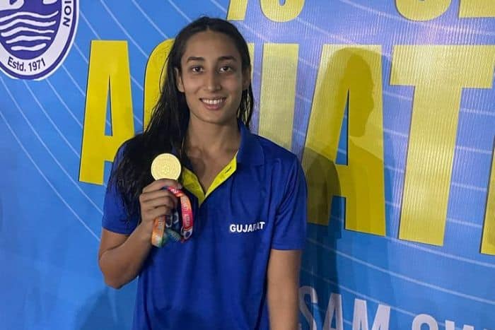 Maana Patel Wins 4 Golds In Senior National Aquatic Championships