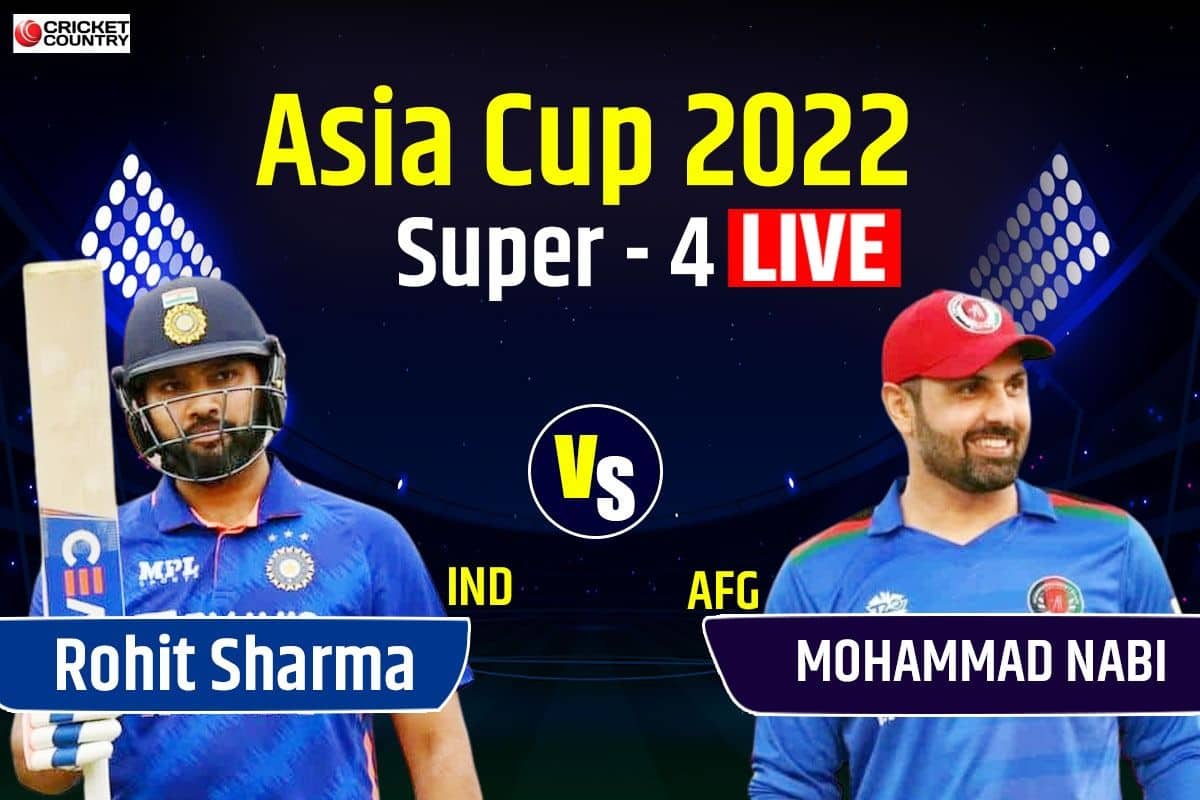 LIVE Score IND vs AFG Asia Cup 2022 Dubai: Rahul Out After 50, Kohli Look Set For A Hundred