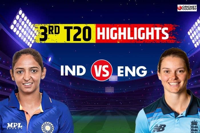 India vs England Women 3rd T20I Highlight: Capsey Takes England Home As Hosts Won By 7 Wicket To Take Series 2-1