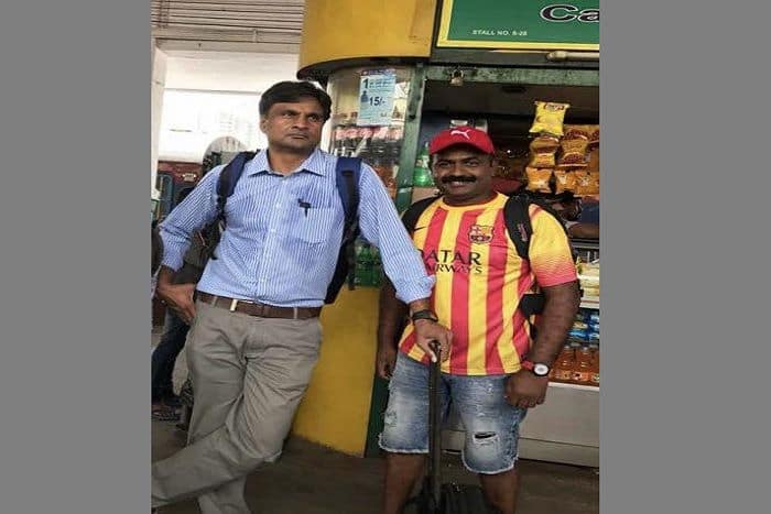 cricketer Javagal Srinath old pic goes viral waiting for a train