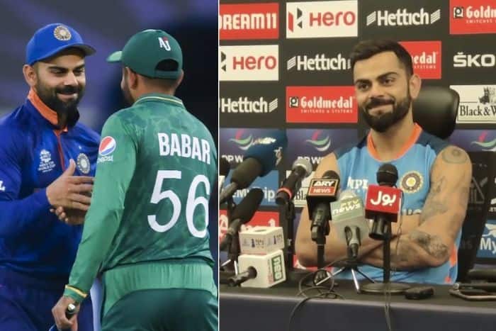 there is no sorrow for india losing to pakistan star batsman kohli praised pakistan captain babar azam