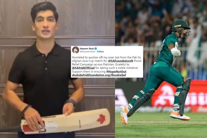 Watch: Naseem Shah To Auction His Bat To Help Flood Affected Victims Of Pakistan