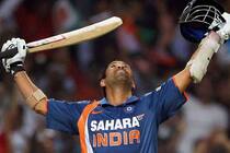 sachin tendulkar gets the ball from which he scored his only odi double hundred