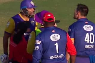Yusuf Pathan Gets Involved In Heated Exchange With Mitchell Johnson| Watch Viral Video