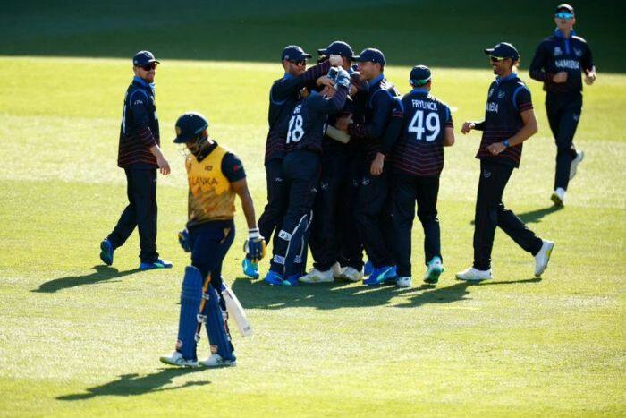 SL vs NAM, SL Vs NAM T20 World Cup, Nambia Beat Sri Lanka By 55 runs, NAM Beat SL By 55 Runs, NAM vs SL T20 World Cup Scorecard, NAM vs SL Highlights T20 World Cup, T20 World Cup 2022, T20 World Cup 2022 Points Table,