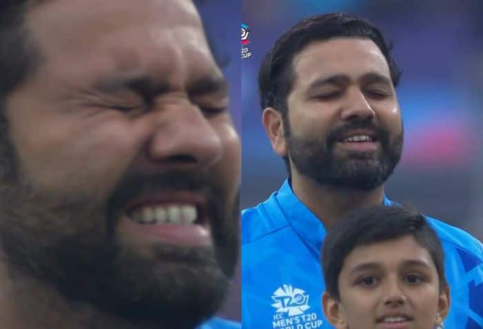 T20 World Cup: Rohit Sharma Emotional Reaction During National Anthem Goes Viral
