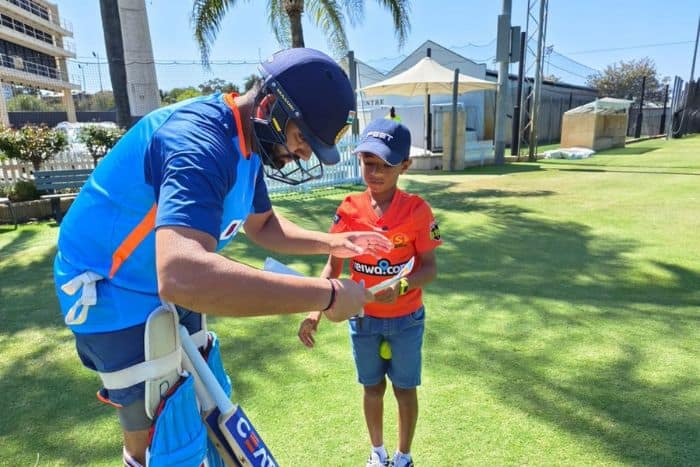 rohit sharma, Drushil Chauhan, 11-year-old boy bowls to Rohit Sharma, WACA, Perth, T20 World cup, ICC T20 WC 2022, T20 WC 2022, T20 World Cup Australia, Indian cricket team, team India