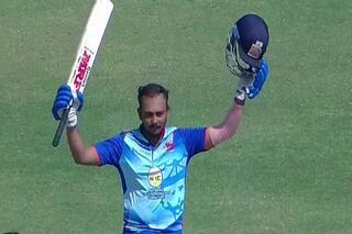 Maiden hundred for Prithvi Shaw in T20 format, hundred from 46 balls including 10 fours and 6 sixes