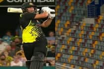 Watch video Tim david massive 110 meter six in aus vs wi 2nd t20 match