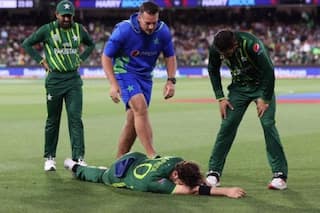 Shaheen Afridi hurt his leg while taking Harry Brook’s catch watch video