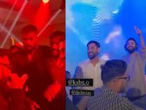 MS Dhoni, Hardik Pandya And Krunal Pandya Groove With Singer Badshah In Dubai Party