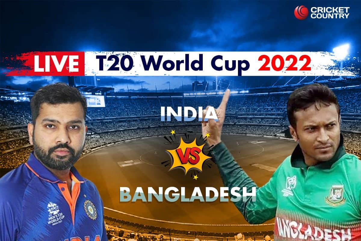 LIVE SCORE IND vs BAN, T20WC: Rain Stops Play; BAN Ahead By 17 Runs By DLS vs IND