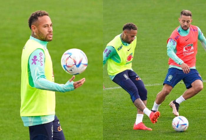 Neymar Joins Brazil Team For First Practice Session Ahead Of Qatar World Cup