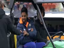 Suryakumar Yadav taking a ride with the ground staff at the Seddon Park