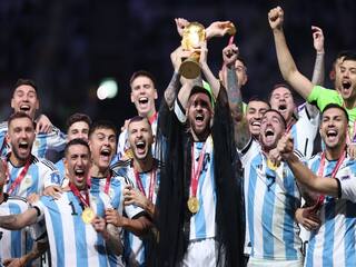 Argentina beat defending champion France by 4-2 (3-3 in extra time) on penalties to win FIFA World Cup messi