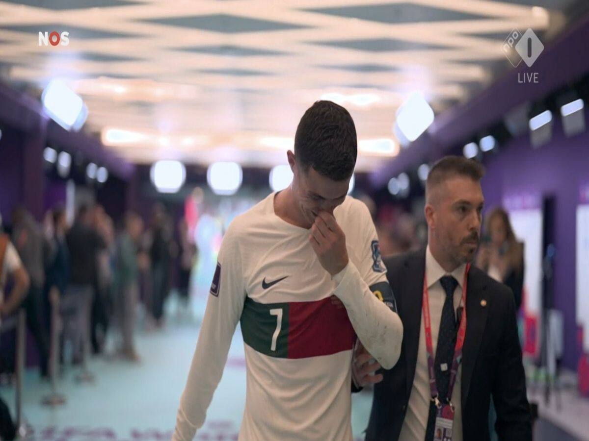 Cristiano Ronaldo exits in tears after Portugal's World Cup exit