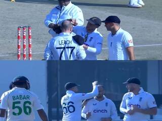 Watch Video Joe Root finds a unique way of shining the ball with the help of jack Leach head