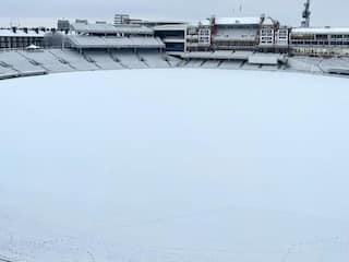 Watch: Oval Cricket Stadium Turns Snow White Ahead Of Christmas In Breath-Taking Video