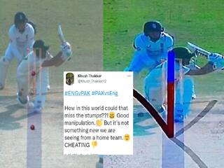 watch video Controversial tv umpire decision in Pakistan england first test match