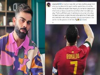 Virat Kohli Emotional Message in Support of Cristiano ronaldo