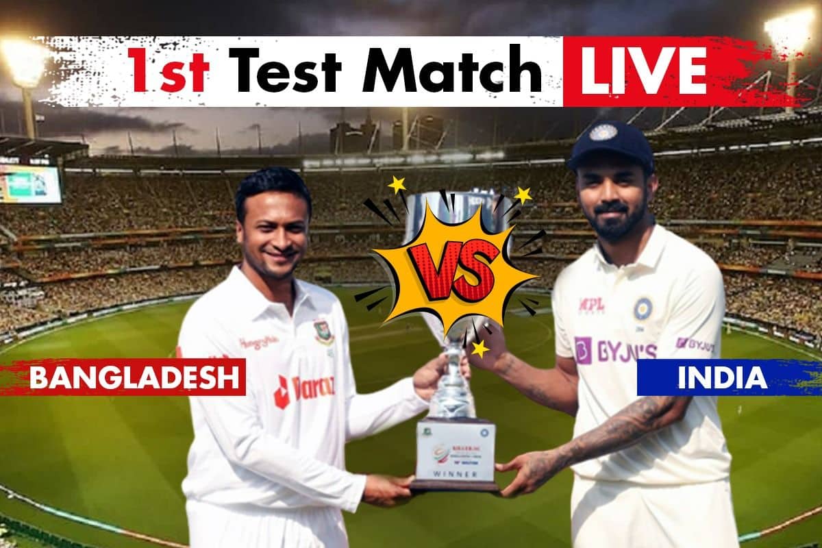Live India vs Bangladesh 1st Test, Chattogram, Score: KL Rahul OUT, IND Nearing 350 Lead