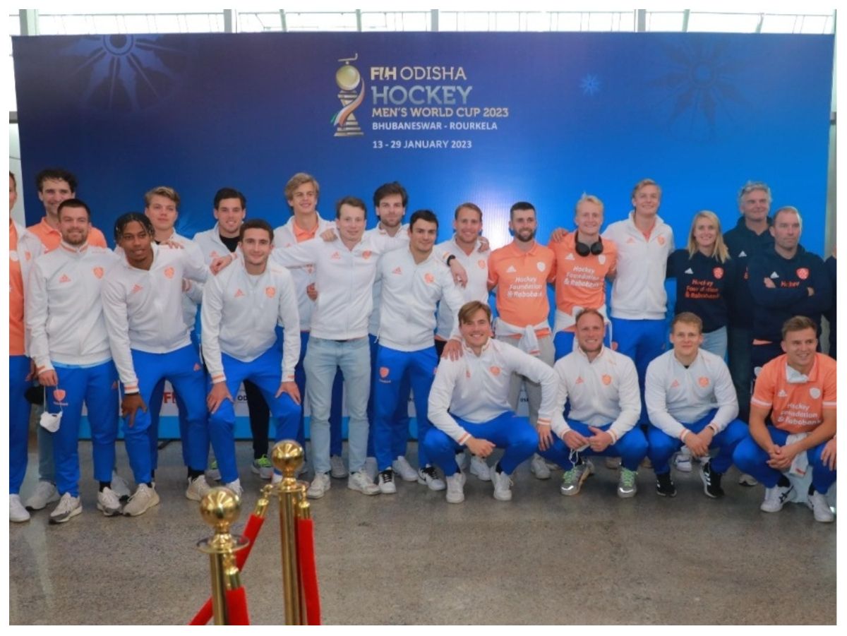FIH World Cup 2023: Netherlands Men's Hockey Team Arrives In Bhubaneswar For Men's Hockey World Cup