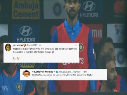 Ind vs SL social media reacts after Ruturaj Gaikwad not included in playing eleven
