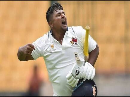 Sarfaraz Khan scores hundred against Tamilnadu in Ranji Trophy