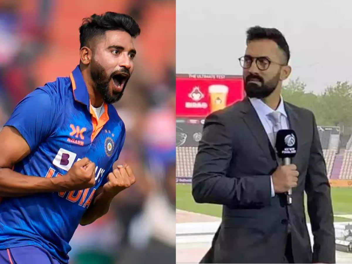 India vs New zealnd, Mohammed siraj, Mohammed siraj news, Mohammed siraj updates, Mohammed siraj world ranking, Mohammed siraj in icc, Mohammed siraj debut match, Mohammed siraj for india, Mohammed siraj in his debut match, Mohammed siraj score, Mohammed siraj full stats, Mohammed siraj and dinesh karthik, dinesh karthik podcast, dinesh karthik news, dinesh karthik about mohammed siraj, indian cricket team, I Think He Was Not Ready For T20s...': Dinesh Karthik Recalls Mohammed Siraj's India's Debut In 2017, dinesh karthik about mohammed siraj, cricbuzz news, odi world cup, odi world cup news,odi world cup updates, odi world cup full news,odi world cup updates, mohammed siraj in odi world cup