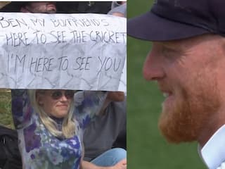 WATCH- ‘Ben, my boyfriend…’: Ben Stokes Hilarious Reaction To Female Fan’s Placard