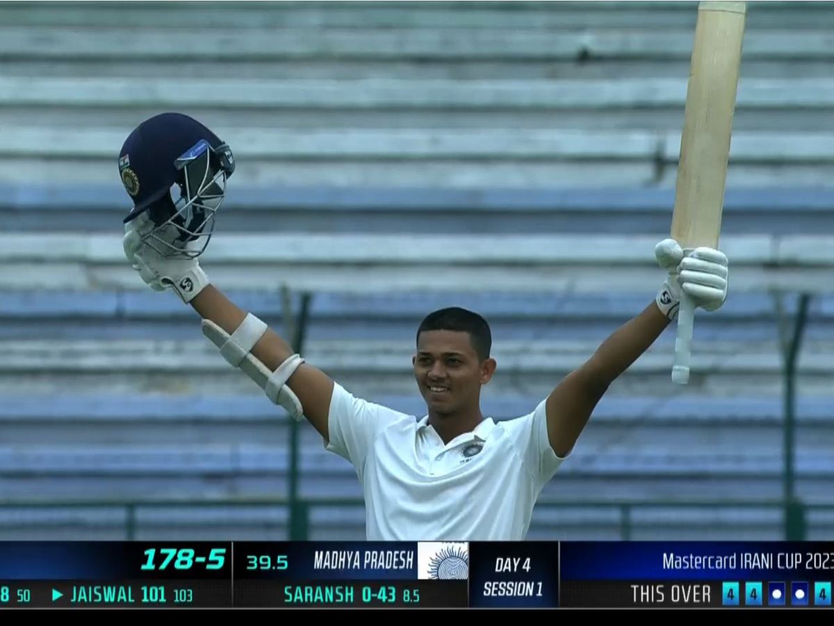 WATCH: Yashasvi Jaiswal Creates History, Becomes 1st Batter To Score A Double Century And Century In Same Irani Cup Match