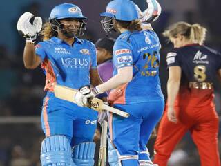 WPL 2023 Mumbai Indians women beat Royal challengers bangalore women by nine wickets