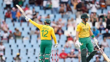 SA VS WI 2nd T20 South Africa record run chase to level series