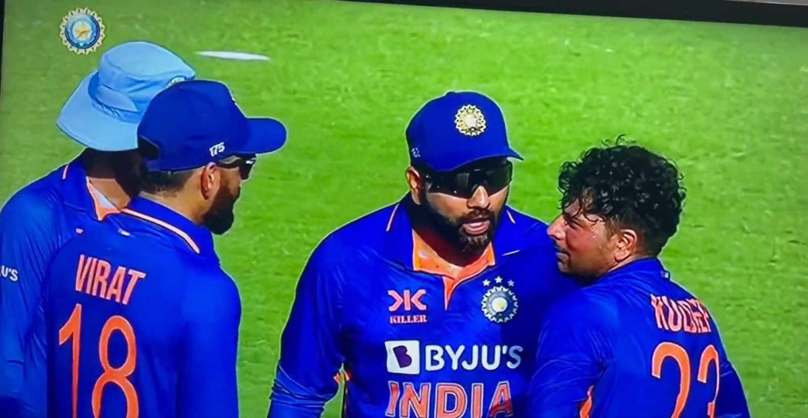 Ind vs Aus: Rohit Sharma Gets Angry On Kuldeep Yadav After DRS Blunder