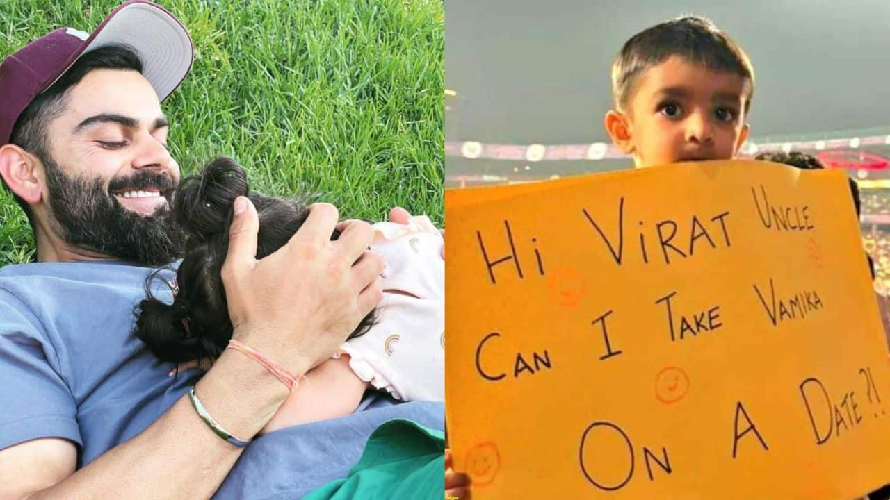 Can I Take Vamika On A Date? Young Fans' Request For Virat Kohli During RCB-CSK IPL 2023 Match Goes Viral, vamika, virat kohli about vamika, young fan during rcb vs csk, rcb vs csk, rcb vs csk match report, anushka sharma reaction during csk vs rcb, fan asking vamika on a date