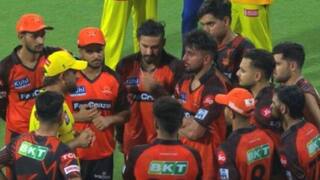MS Dhoni Interacts With SRH Players Post CSK-SRH IPL 2023 Match, Video Goes Viral