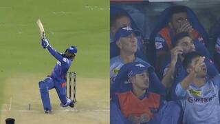 Kyle Mayers Hits Big Six Against PBKS, LSG Players Reaction From Dugout Goes Viral