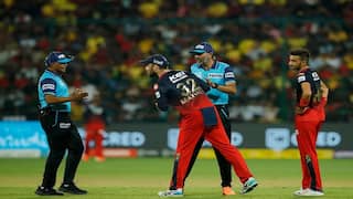 Harshal patel stopped from bowling after two high full toss ball in one over
