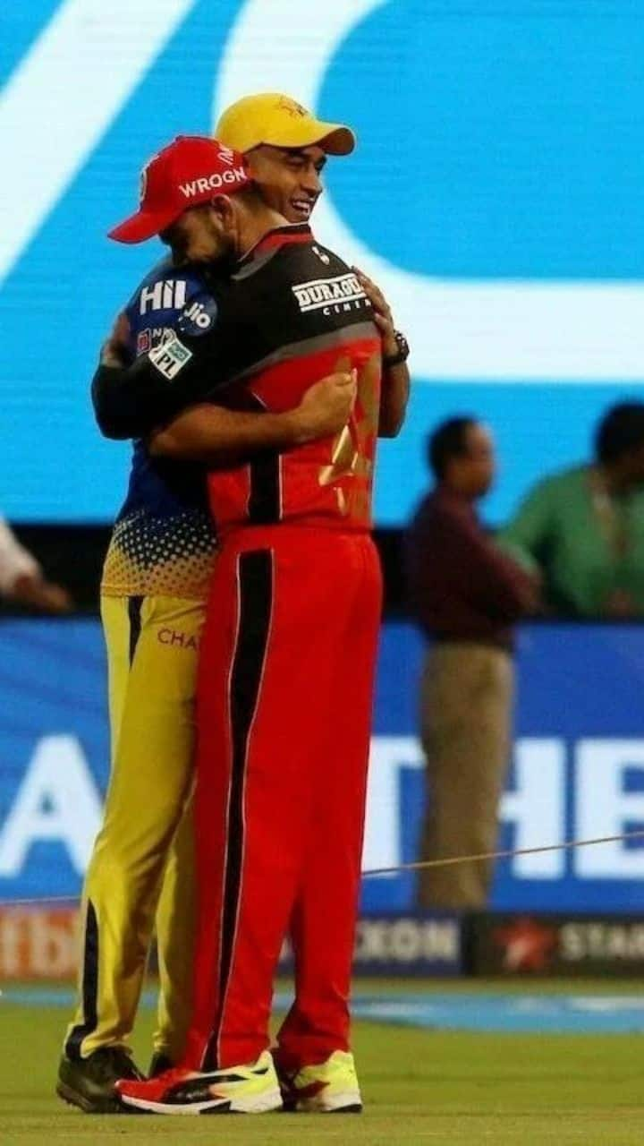 Ipl Virat Kohli Ms Dhoni Bromance After Rcb Vs Csk Match Is All Love Watch Now