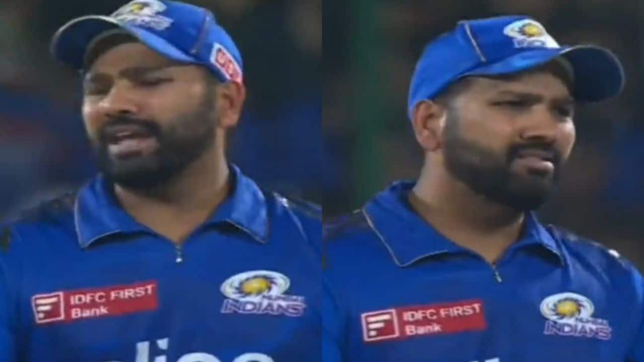 Dc Vs Mi Ipl Rohit Sharma Gets Angry After Axar Patel Smashes