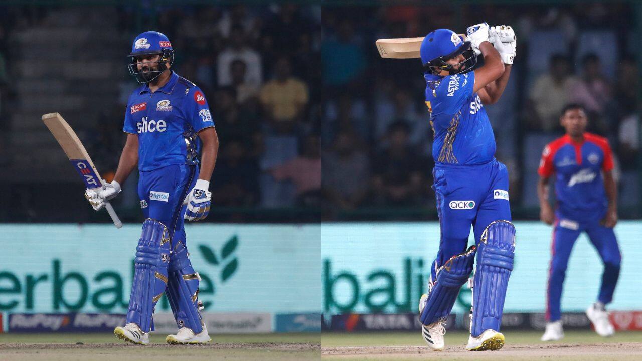 IPL, IPL 2023, IPL news, IPL 2023 News, IPL 2023 Updates, IPL today's match, Indian Premier League, DC vs MI, MI vs DC, Delhi Capitals, Mumbai Indians, Rohit Sharma, Rohit Sharma Record, Rohit Sharma Stats, Rohit Sharma Runs, Rohit Sharma IPL Runs, Rohit Sharma IPL Records, Rohit Sharma 1000 Runs vs KKR, Rohit Sharma 1000 Runs vs DC, DC vs MI Playing 11, Delhi Capitals Playing 11 vs MI, Mumbai Indians Playing 11 vs DC, Jofra Archer, Jofra Archer Injury, Prithvi Shaw, Prithvi Shaw vs MI, David Warner bats Right handed, Rohit Sharma gets angry, Rohit Sharma angry, SuryakumarYadav, Suryakumar Yadav Injured, Ball hits Suryakumar Yadav, Rohit Sharma fifty, Rohit Sharma fifty vs DC