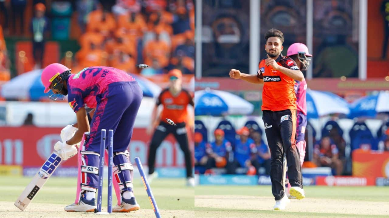 IPL, IPL 2023, IPL News, IPL Updates, Indian Premier League, SRH vs RR, RR vs SRH, Sunrisers Hyderabad, Rajasthan Royals, Jos Buttler, Sanju Samson, Yashasvi Jaiswal, Umran Malik, Bhuvneshwar Kumar, Umran Malik, Umran Malik bowled Devdutt Padikkal