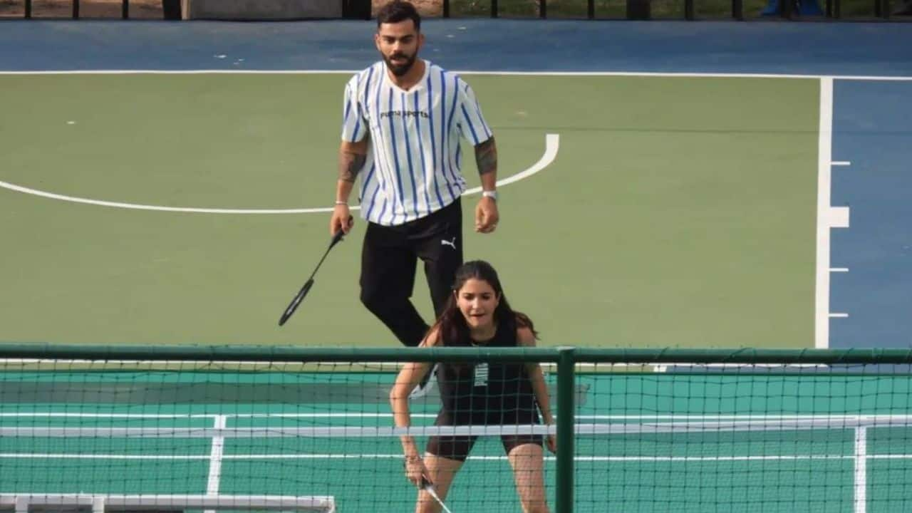 Virat Kohli Plays Badminton With Anushka Sharma - Photo Goes Viral