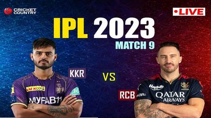 KKR vs RCB live score ipl 2023 match 9 Kolkata Knight Riders vs Royal Challengers Bangalore match live updates